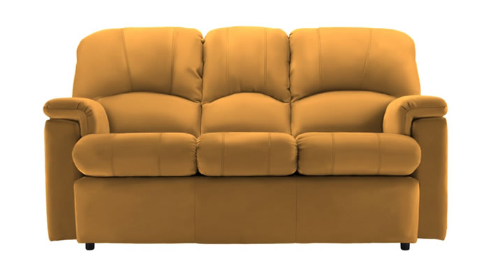 G Plan Chloe Small 3 Seater Sofa in Plush Turmeric Fabric